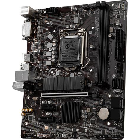 MSI Intel B460M A PRO Intel Socket 1200 Micro ATX Motherboard | Falcon ...