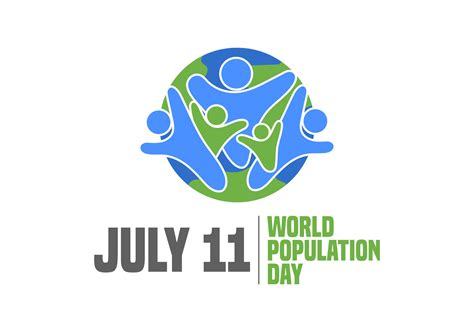 Simple Clean World Population Day Banner With People Earth Icon Logo ...