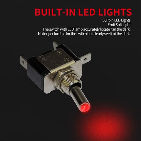 ASW-07D SPST Lighted LED Toggle Switch - DAIER