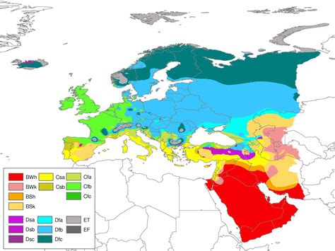 Updated Köppen-Geiger climate map of the world