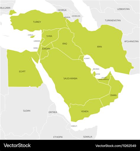 Middle East Region Map | Zoning Map