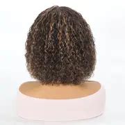 Highlight Bob Wig Human Hair Bangs 4/27 Glueless Bob - Temu