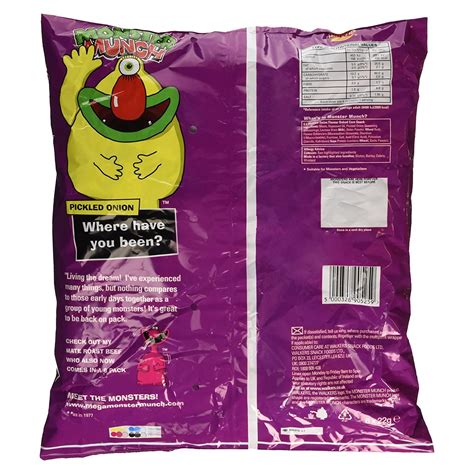 Walkers MEGA Monster Munch Pickled Onion 6 Pack - Crispy Snack Delights