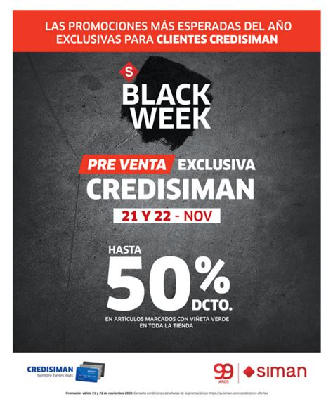 📱 ️ FRIDAY (20.nov.20), BLACK Week Siman - Ofertas Ahora