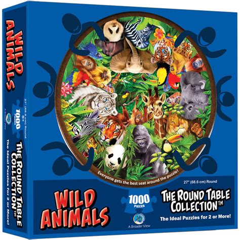 Wild Animals 1000 Piece Puzzle (Round Table Collection) | A Broader View