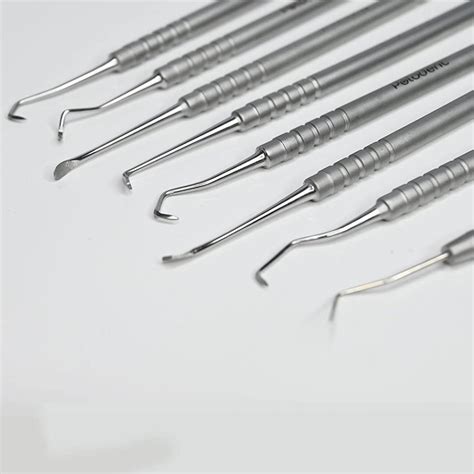 Polodent Perio Hand Scalers Kit, Set of 8 pcs, Dental Hand Scaler Set (Stainless Steel) – Pyrax ...