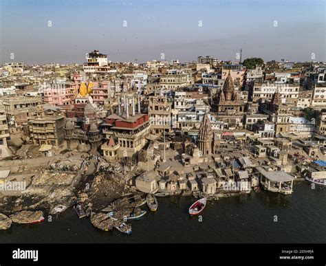 Aerial vievw of Varanasi, India, Asia Stock Photo - Alamy