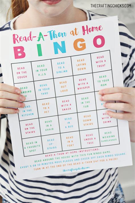 Read-A-Thon Bingo at Home - The Crafting Chicks