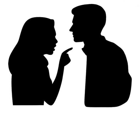 a man and woman are facing each other with their noses close to one another, silhouetted against ...