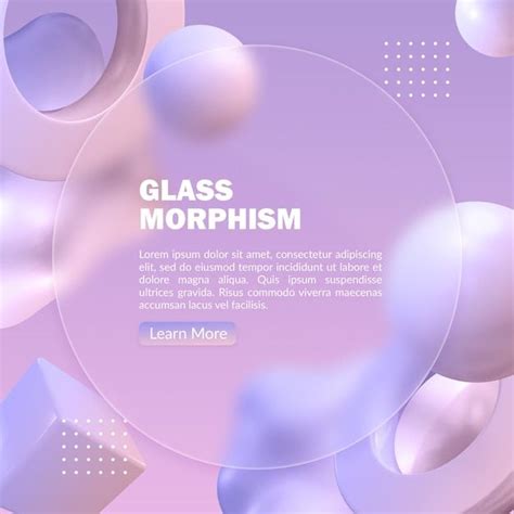 Premium PSD | Abstract pastel banner with blurred glass morphism effect ...