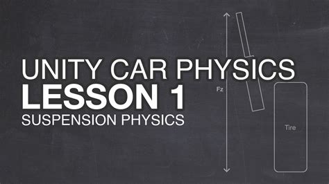 Unity Car Physics - Lesson 1 - Suspension Physics - YouTube