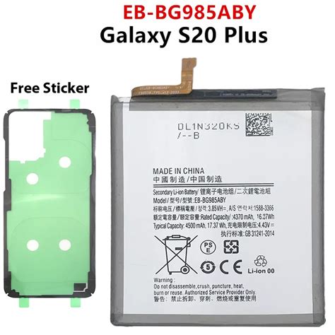 Samsung Galaxy S20 Plus EB-BG985ABY 4500mAh Battery | Shopee Singapore