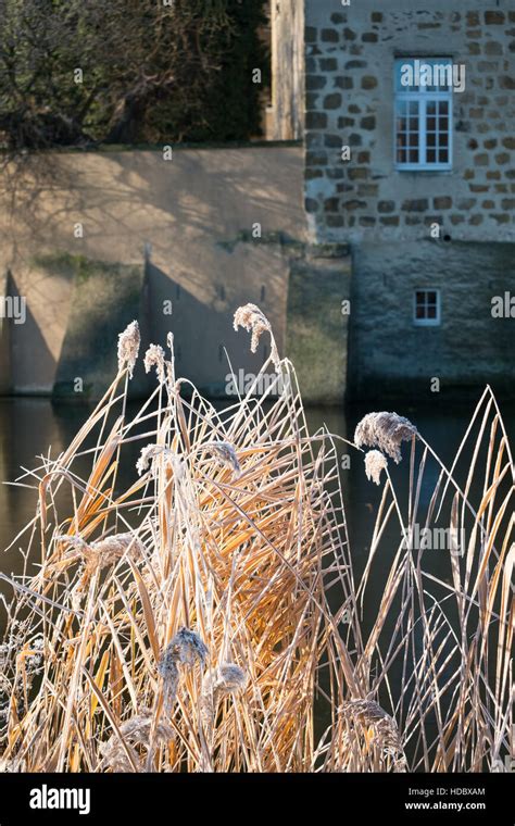 Winter at a castle in Germany Stock Photo - Alamy