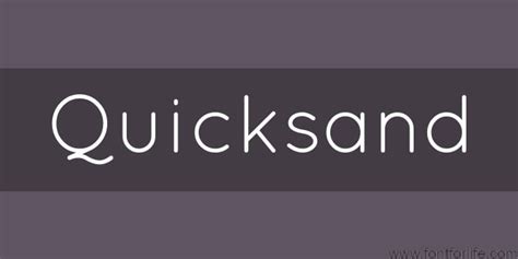 Quicksand Font Free Download - fontforlife.com