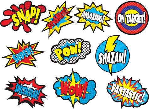 Superhero Words Printable