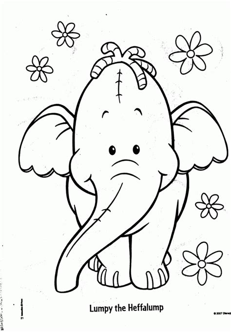 Lumpy The Heffalump Coloring Page - Coloring Home