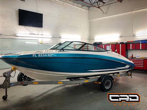 Color Change Boat Wrap with custom Graphics – CRD Wraps