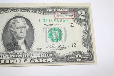 1976 Two Dollar Star Note Frb San Francisco $2 Bill Great Price