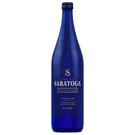 Saratoga® Spring Sparkling Bottled Water, 28 fl oz - Fry’s Food Stores