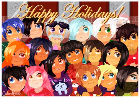 Cubedcake's Art Blog • Happy Holidays Aphmau and the MyStreet cast! A...