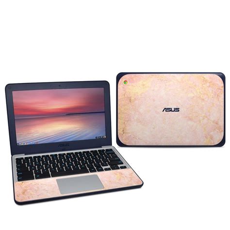 Asus Chromebook C202S Skin - Rose Gold Marble by Marble Collection | DecalGirl