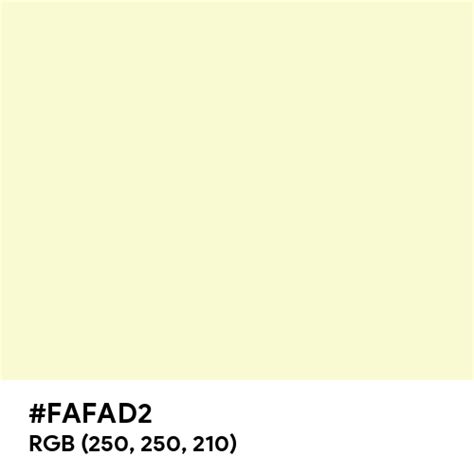 Light Goldenrod Yellow color hex code is #FAFAD2