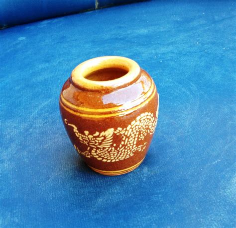 Mini Pot Mini Vase Mini Clay Pot Miniature Brown Clay