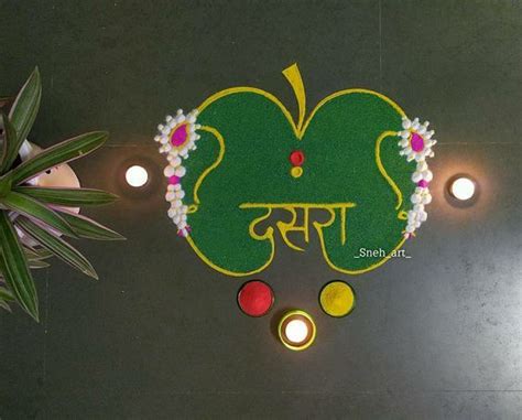 9 Special Navratri Rangoli Designs for Dussehra 2024 | Rangoli designs ...