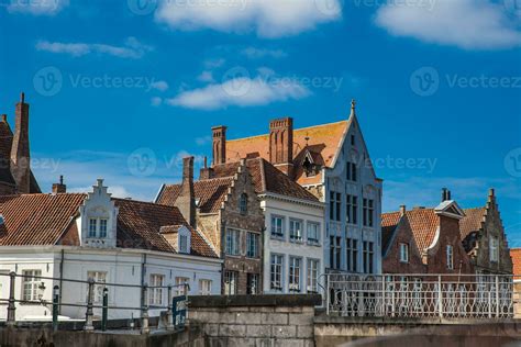 Traditional architecture of the historical Bruges town center 24709622 Stock Photo at Vecteezy