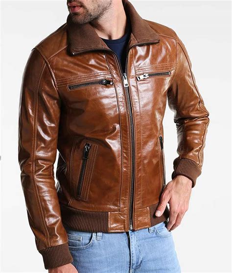 Men's Leather Jacket Brown / Be Fashionable In Winter With Men Leather Jacket | News Share ...