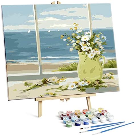 Wsdart Paint by Numbers for Adults - 16” x 20” DIY Acrylic Painting Kit, Include Framed Canvas ...