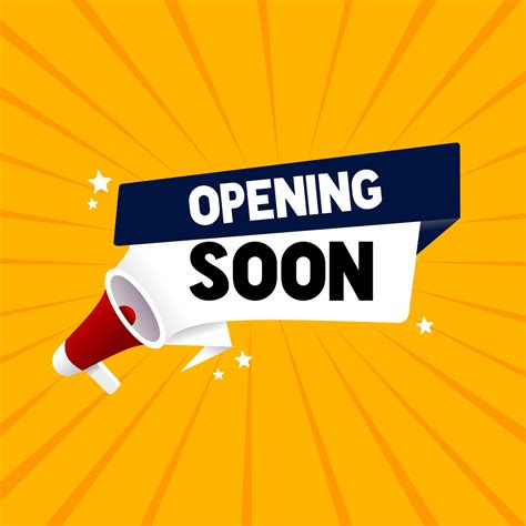 Opening soon, banner design template. Can be used for advertising, store. Flat vector ...