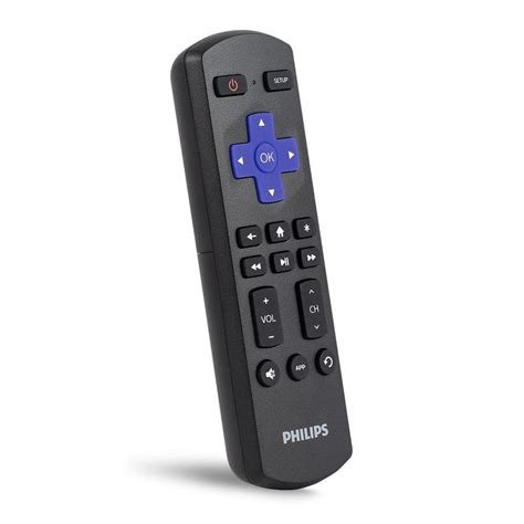 Philips Roku Replacement Universal TV Remote Control in Black SRP6220R/27 - The Home Depot