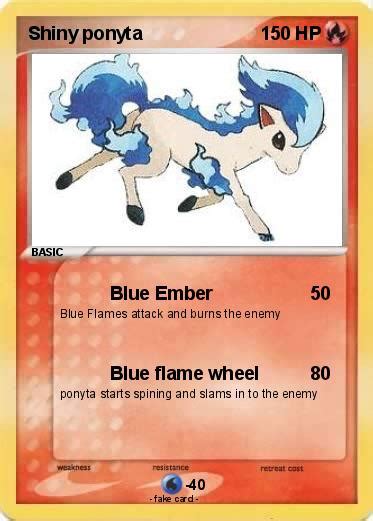 Pokémon Shiny ponyta 2 2 - Blue Ember - My Pokemon Card