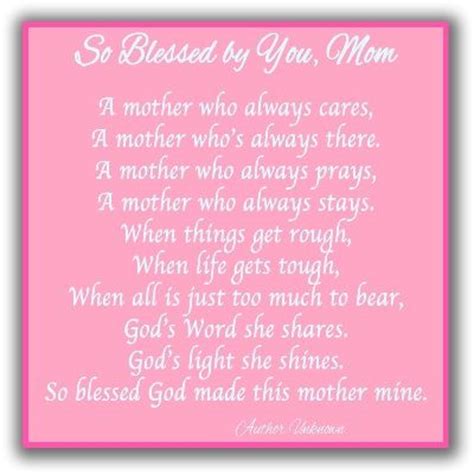 6 Short Mother’s Day Poems - Faithful Provisions | Christian mothers day poems, Mothers day ...