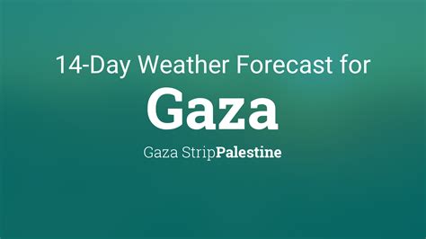 Gaza, Gaza Strip, Palestine 14 day weather forecast