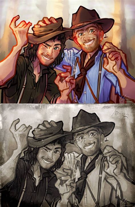 John and Arthur - RDR2 [COMMISSION] by Elzandor | Red dead redemption artwork, Red dead ...