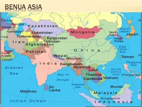 Negara Di Benua Asia - Banua asia adalah benua terluas di dunia, yaitu 43.584.124 km2, merupakan ...