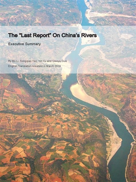 The Last Report on China's Rivers | Hydroelectricity | Environmental ...