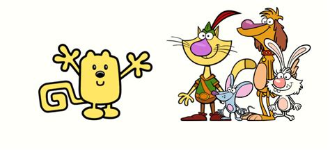 Wubbzy Meets Nature Cat, Hal, Daisy And Squeeks by convbobcat on DeviantArt