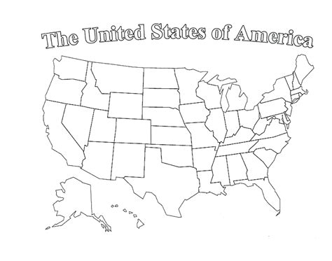 printable usa blank map pdf - black and white map us states usa50statebwtext luxury best blank ...