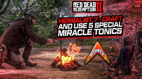 RDR2 Herbalist 7 - Craft and Use 5 Special Miracle Tonics - YouTube