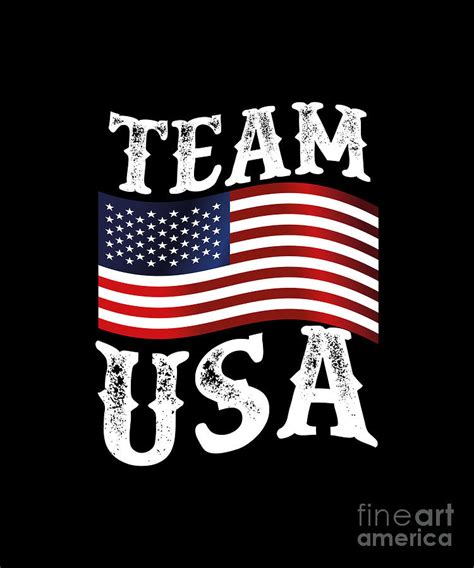 Team USA Flag Digital Art by Bui Chinh - Fine Art America