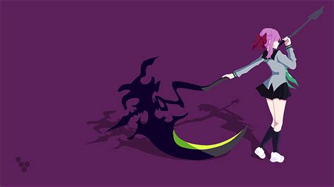 HD wallpaper: Anime Girls, Hiiragi Shinoa, scythe, sexy anime, Simple ...