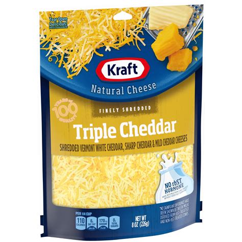 Buy Kraft Triple Cheddar Finely Shredded Cheese, 8 oz Bag Online at Lowest Price in Ubuy Nepal ...