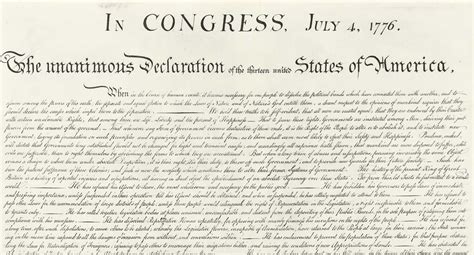 Declaration Of Independence Printable