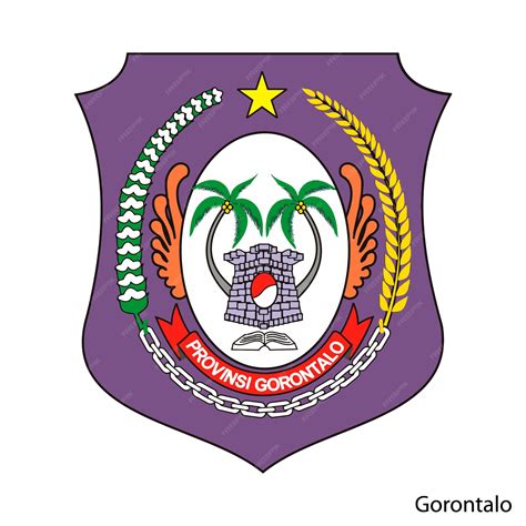 Premium Vector | Coat of arms of gorontalo is a indonesian region vector emblem