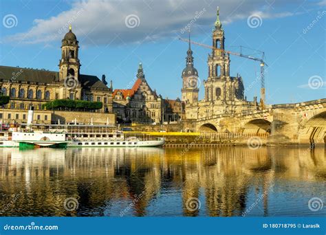 Dresden city skyline stock image. Image of frauenkirche - 180718795