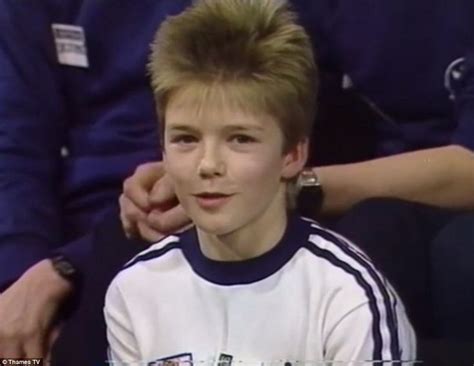 David Beckham as a child | Young football players, David beckham ...