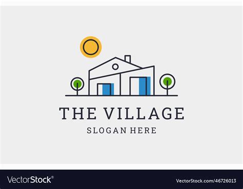 Village Royalty Free Vector Image - VectorStock